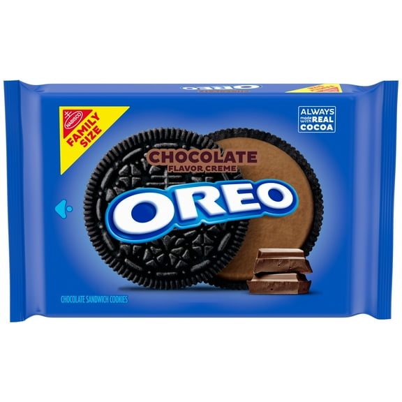 OREO Chocolate Creme Chocolate Sandwich Cookies, Family Size, 18.71 oz