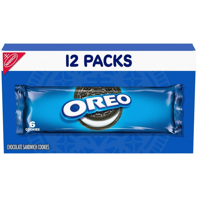 OREO Chocolate Sandwich Cookies, 12 Snack Packs