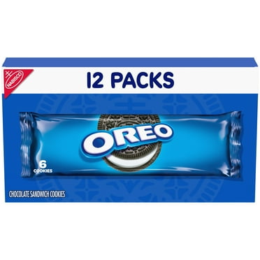 OREO Chocolate Sandwich Cookies, 12 Snack Packs (6 Cookies Per Pack)