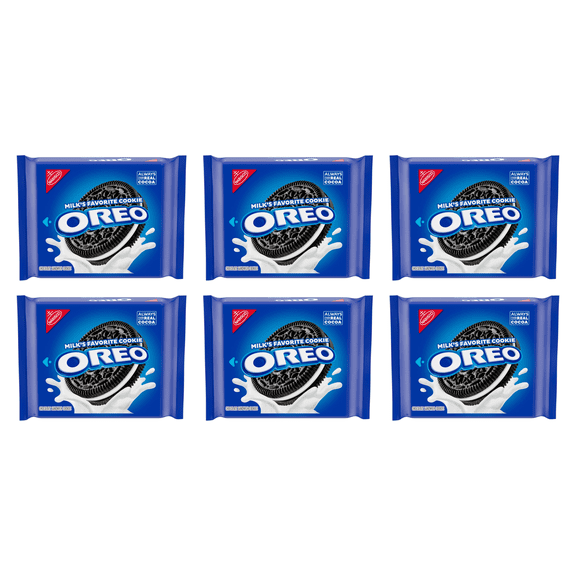 OREO Chocolate Sandwich Cookies, 13.29 oz (Pack of 6)