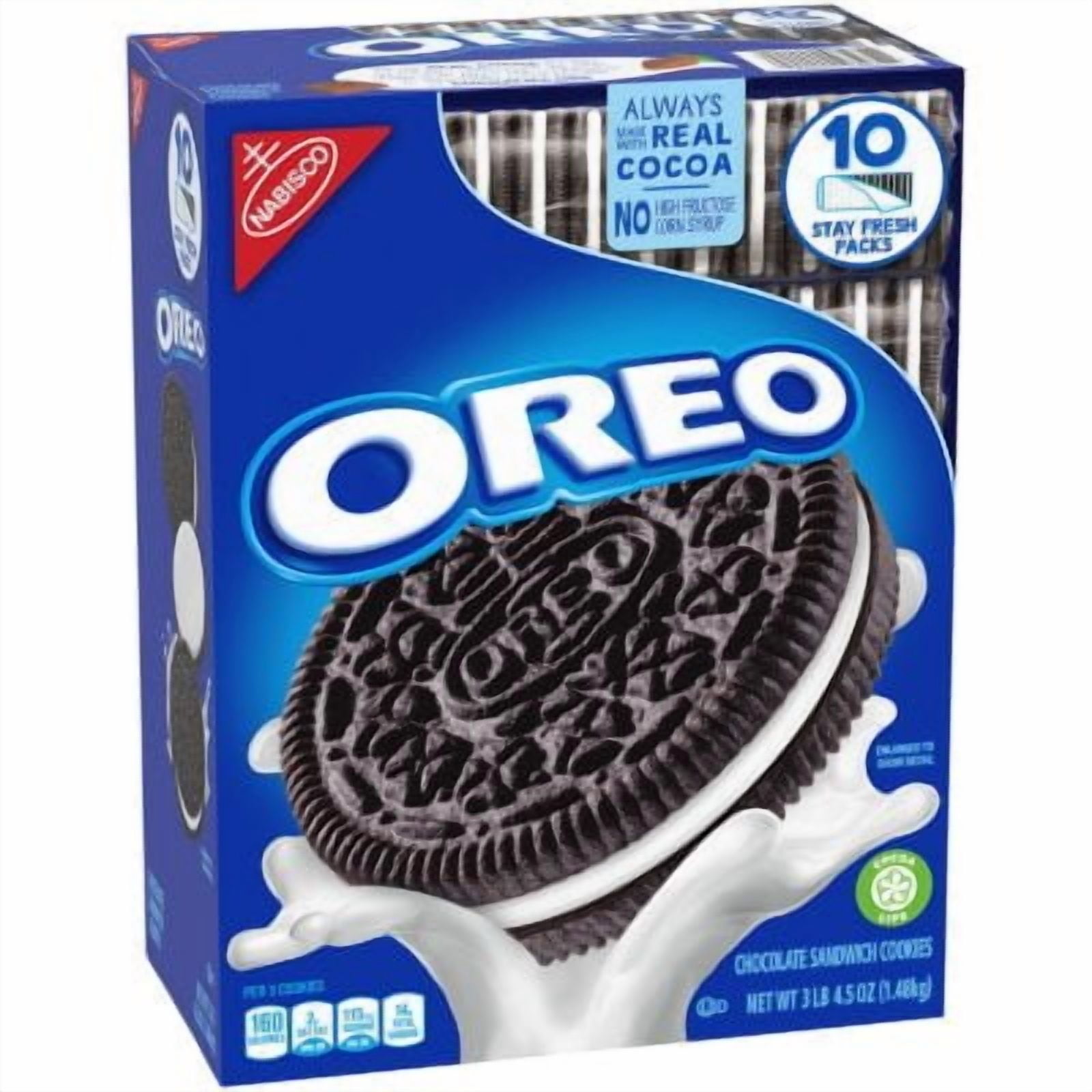 OREO Chocolate Sandwich Cookies (52.5 oz, 10 sleeves) packk of 2