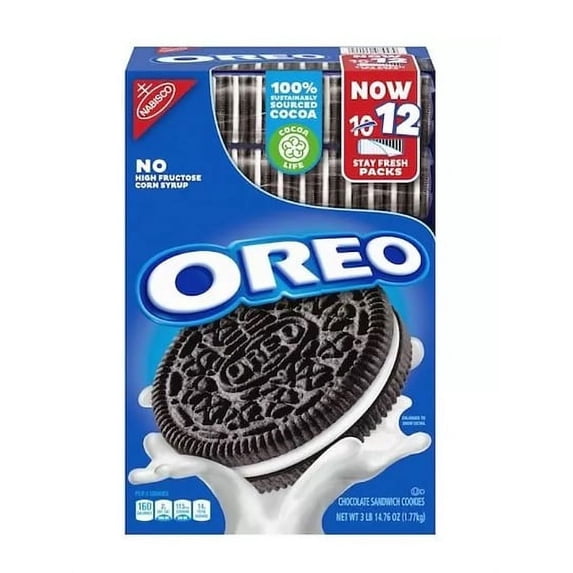 OREO Chocolate Sandwich Cookies (52.5 oz, 10 sleeves)