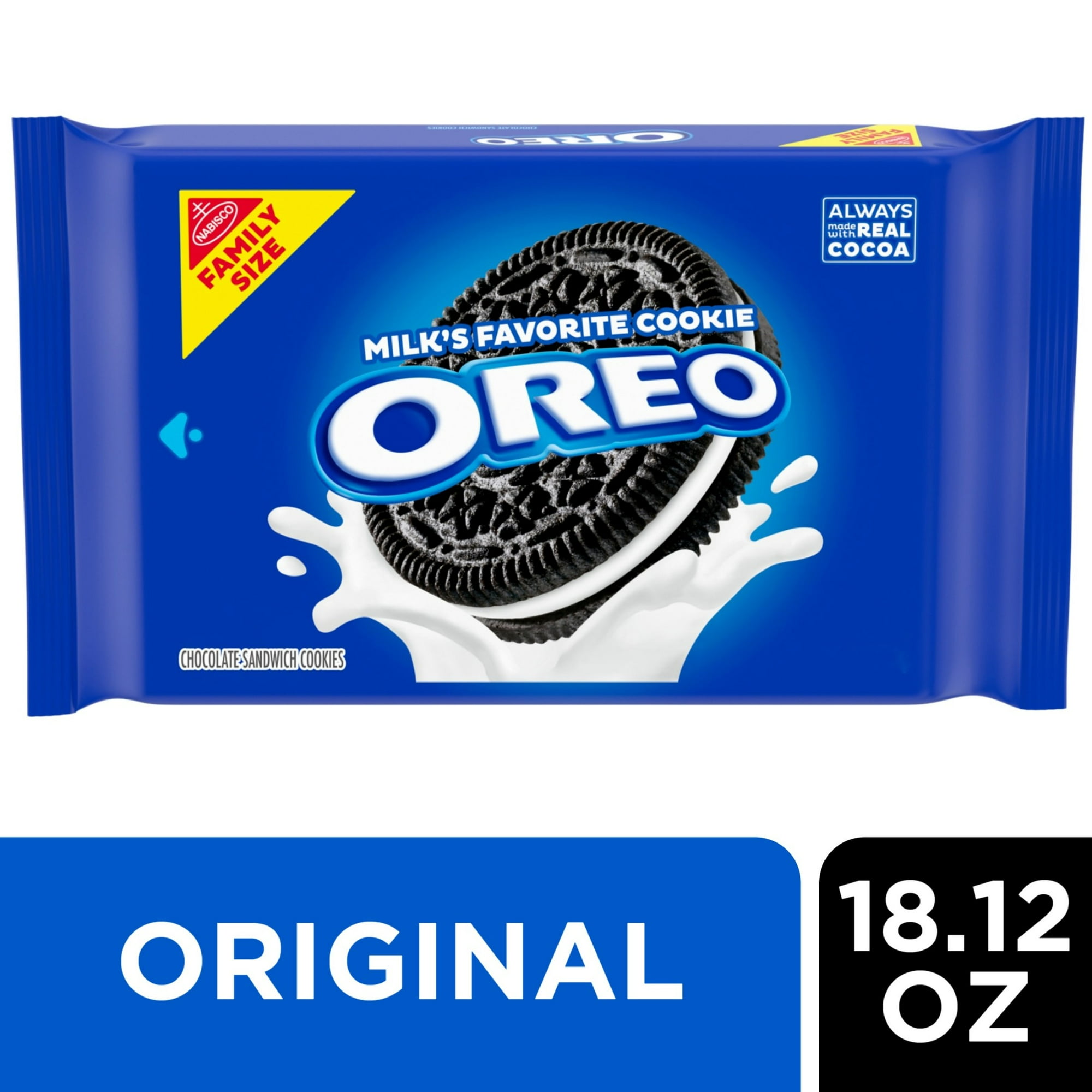 OREO Chocolate Sandwich Cookies, Family Size, Halloween Snacks, 18.12 oz