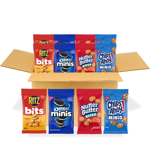 OREO Cookies, CHIPS AHOY! Cookies, Nutter Butter Bites & RITZ Bits Cheese Crackers, 15 Big Bags
