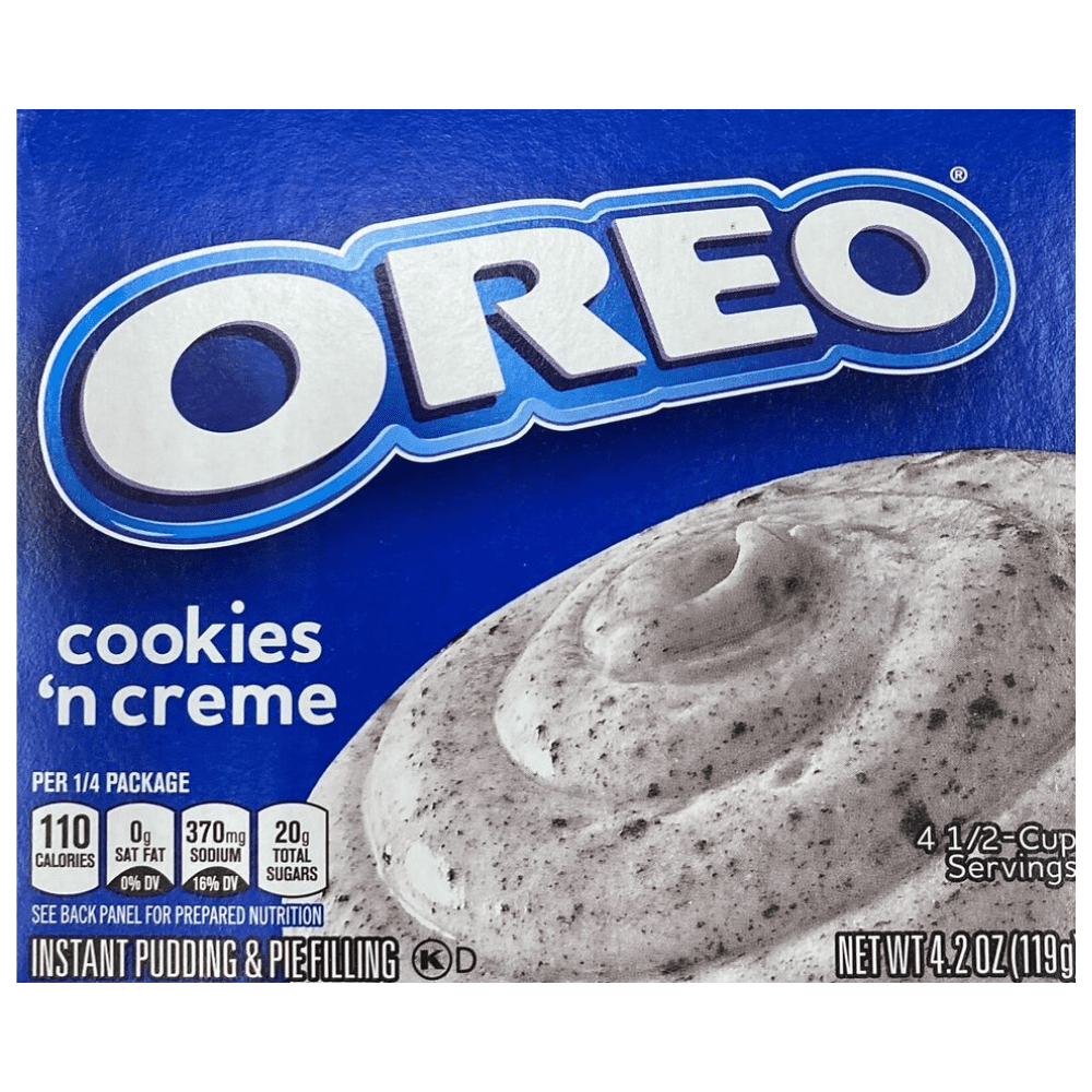 OREO Cookies N Creme Instant Pudding & Pie Filling Dessert Mix 4.2 oz Box