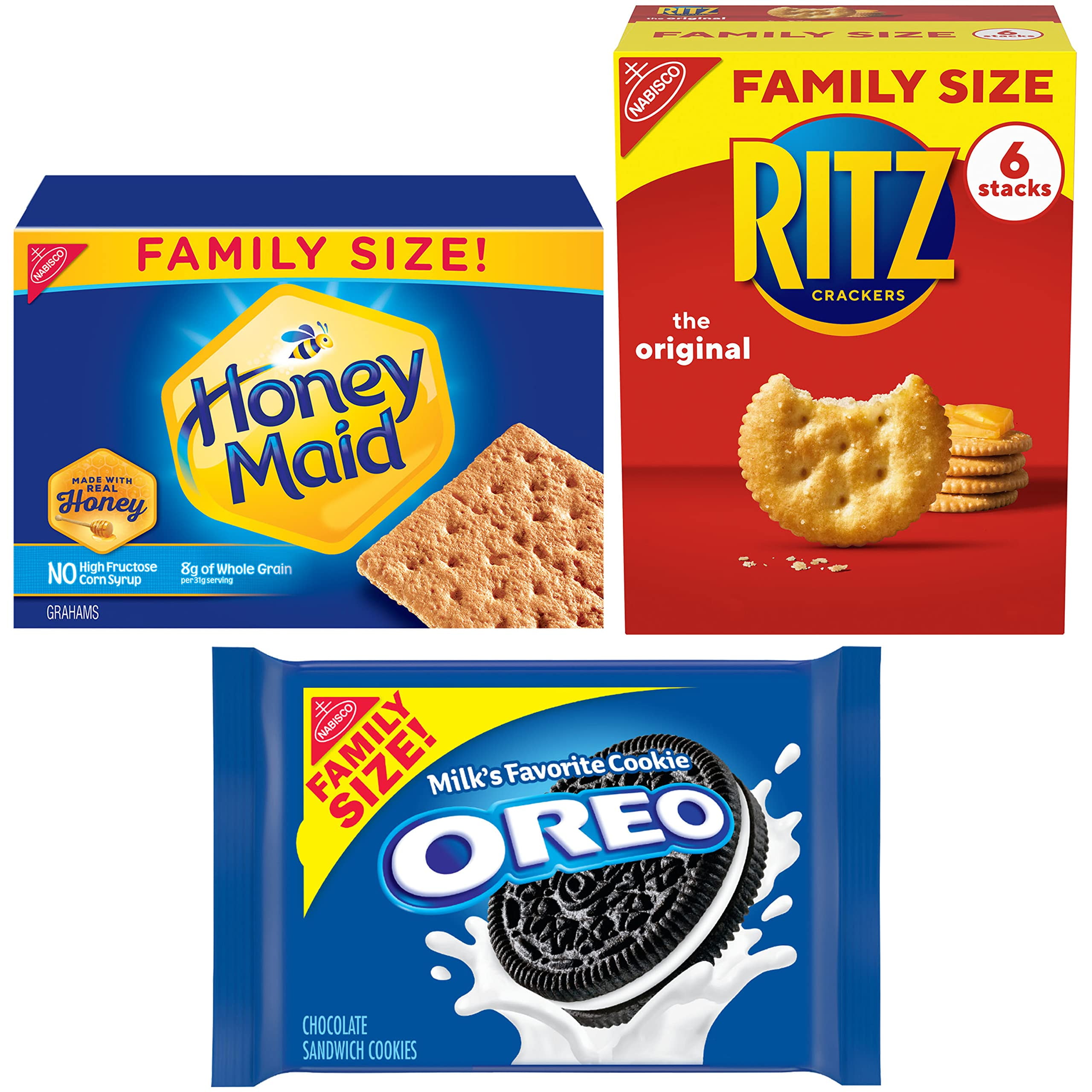 Oreo Cookies, Ritz Crackers, Honey Maid Graham Crackers Variety Pack