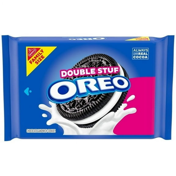 OREO Double Stuf Chocolate Sandwich Cookies, 14.03 oz-3 Pack