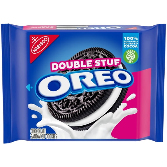 OREO Double Stuf Chocolate Sandwich Cookies, 14.03 oz (Pack of 20)