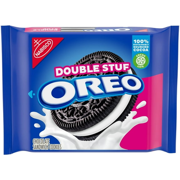 OREO Double Stuf Chocolate Sandwich Cookies, 14.03 oz (Pack of 48)
