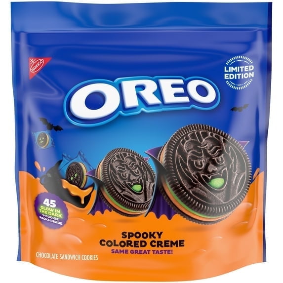 OREO FESTIVE COLORED CREME HALLOWEEN COOKIES 22.95 OZ - 4 Pack