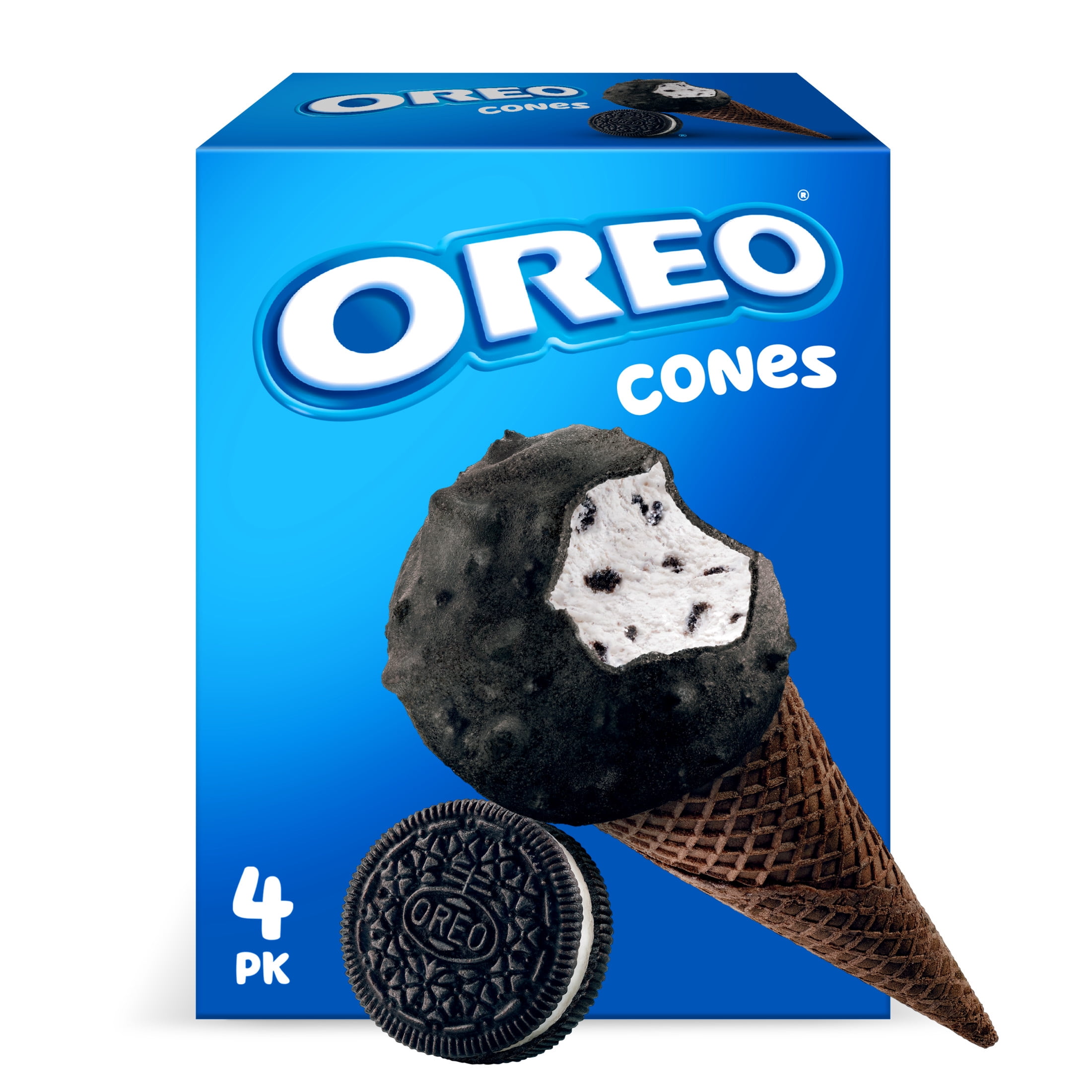 OREO Frozen Dessert Cones, 4 Count - Walmart.com