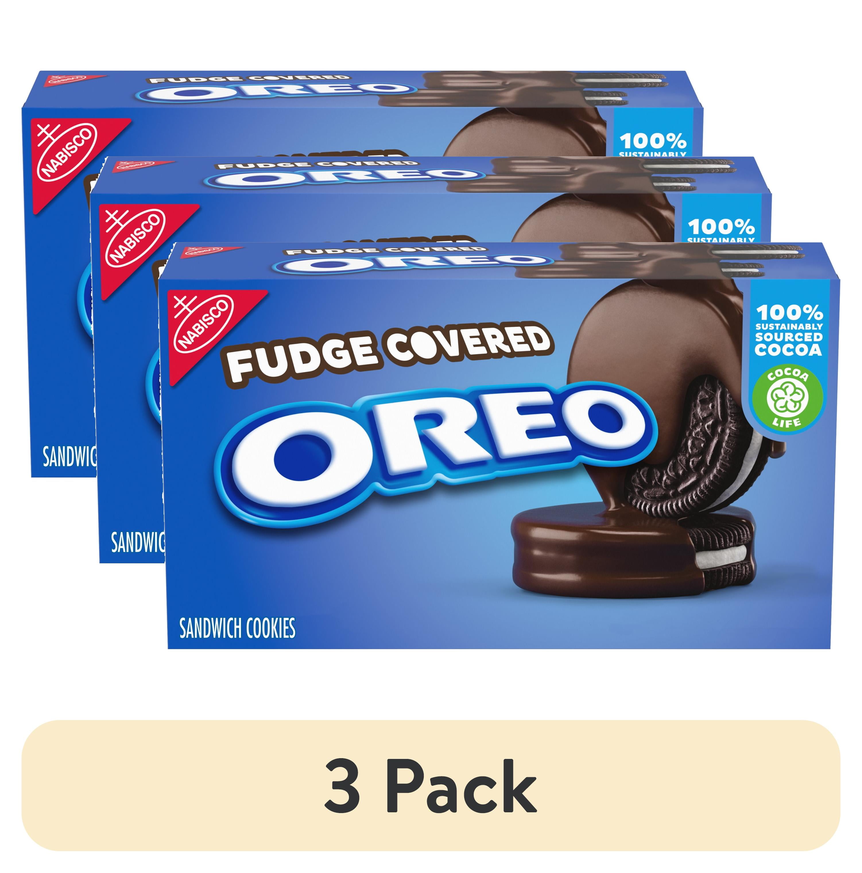(3 pack) Oreo Chocolate Fudge Covered Cookies, 7.9 oz
