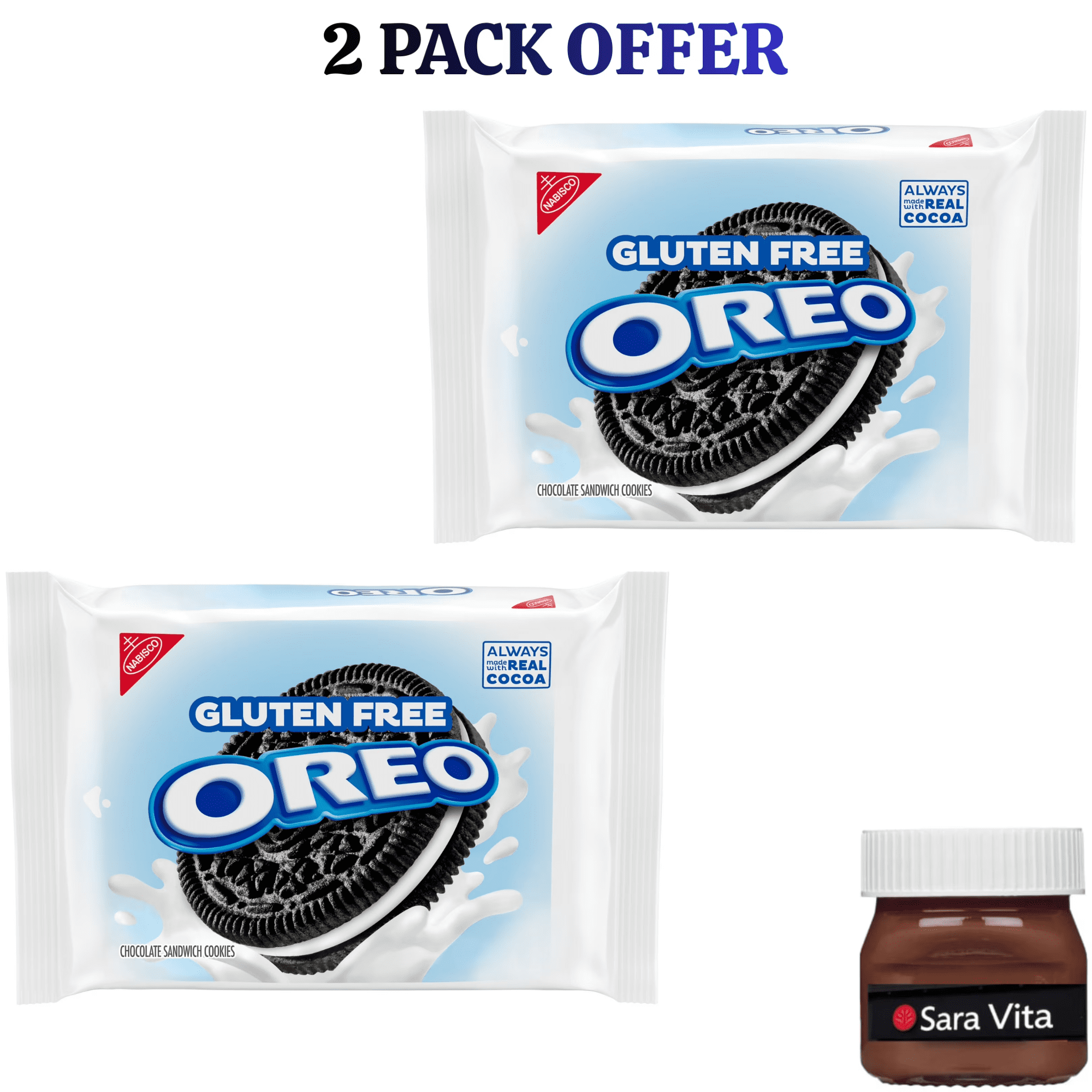 OREO Gluten Free Chocolate Sandwich Cookies, Gluten Free Cookies, 12.08 Oz