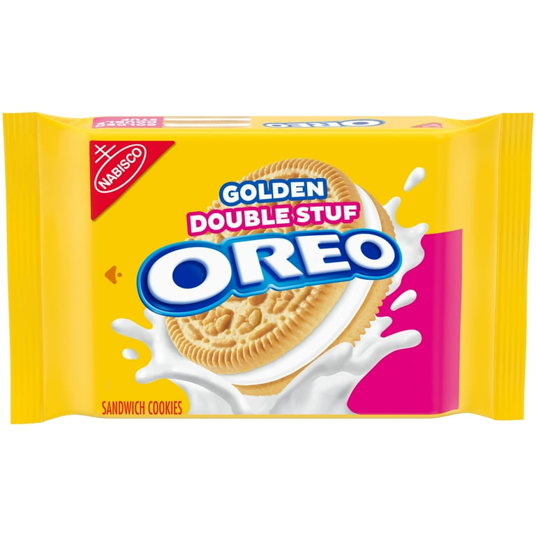 OREO Golden Double Stuf Vanilla Sandwich Cookies, 15.25 oz