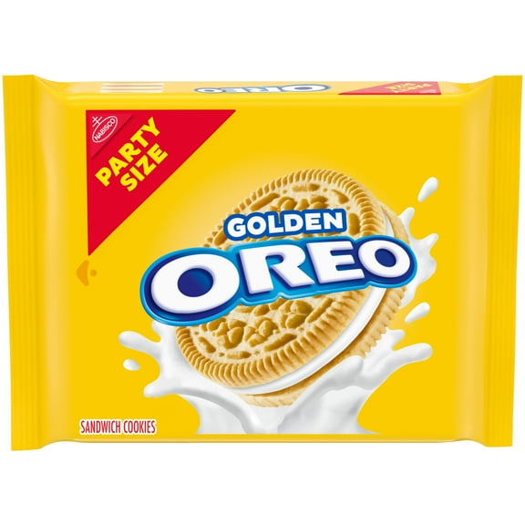 OREO Golden Sandwich Cookies, Party Size, 25.5 oz