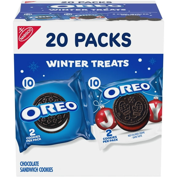 OREO Holiday Cookies Variety Pack, 20 Snack Packs
