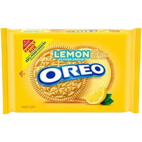 OREO Lemon Creme Sandwich Cookies, Family Size, 18.71 oz