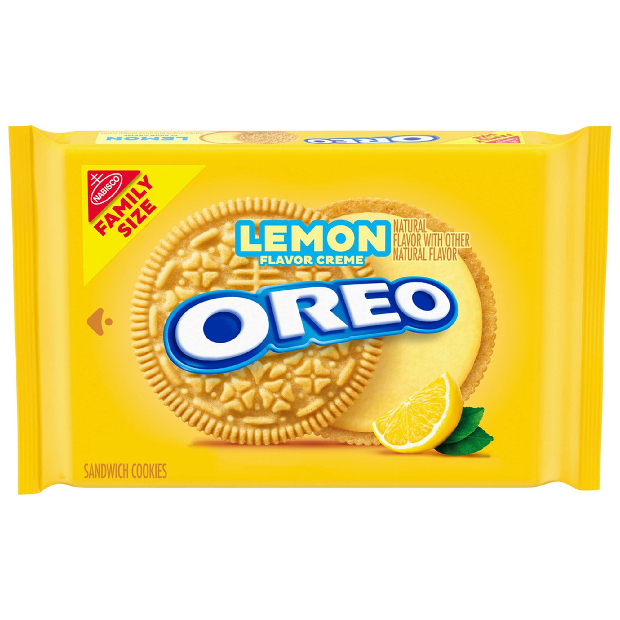 Oreo Lemon Creme Sandwich Cookies Family Size (Pack of 18)