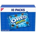 thumbnail image 1 of OREO Mini Crunchy Chocolate Sandwich Cookies, Baked, 10- 1 oz Packs,Shelf Stable Cardboard Box- pack of 4, 1 of 1