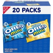 OREO Mini Mix Sandwich Cookies Variety Pack, 20 Pack