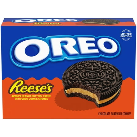 OREO REESE'S Peanut Buttery Creme Chocolate Sandwich Cookies, Limited Edition, 10.81 oz
