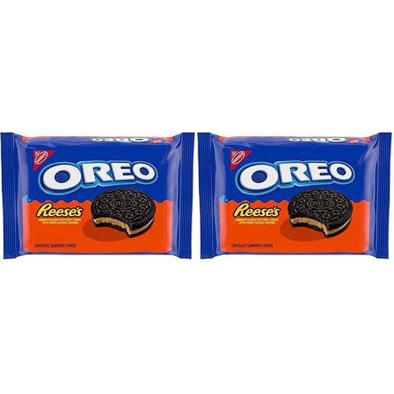 OREO REESE'S Peanut Buttery Creme Chocolate Sandwich Cookies, 12.35 oz