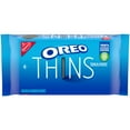 thumbnail image 1 of OREO Thins Chocolate Sandwich Cookies, Baked, 10.1 oz, Shelf Stable, Plastic Tray, 1 of 17