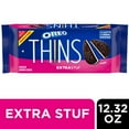 thumbnail image 1 of OREO Thins Extra Stuf Chocolate Sandwich Cookies, Family Size,1PACK, 1 of 3