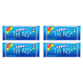 thumbnail image 1 of OREO Thins Golden Sandwich Cookies, Family Size, 11.78 oz (Pack of 4), 1 of 3