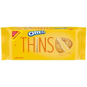 OREO Thins Golden Sandwich Cookies, Family Size, 11.78 oz