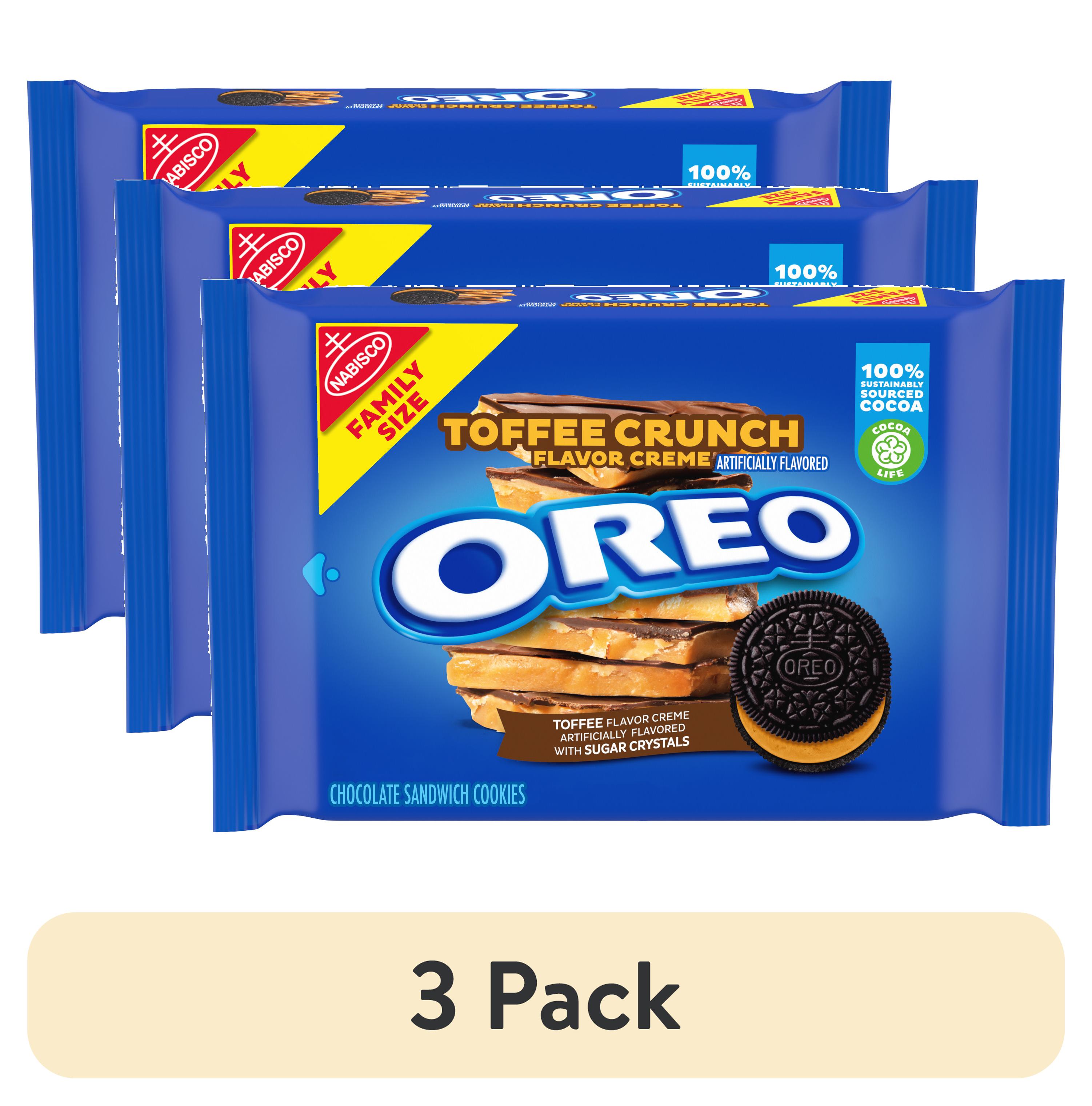 (3 pack) OREO Toffee Crunch Creme with Sugar Crystals Chocolate