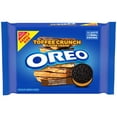 thumbnail interactive-video image 1 of OREO Toffee Crunch Creme with Sugar Crystals Chocolate Sandwich Cookies, Family Size, 17 oz, 1 of 16