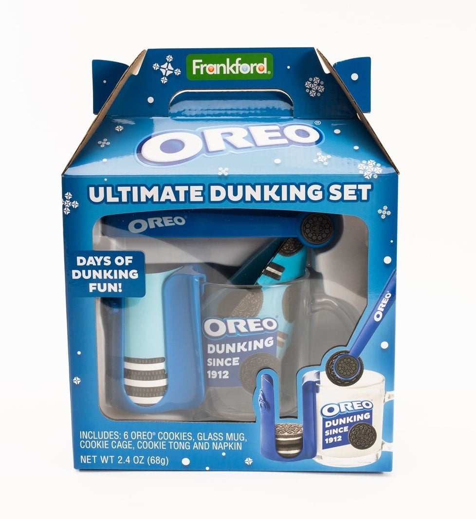 OREO Ultimate Dunking Gift Set With OREO Cookies, Glass Mug, Cookie Holder & Dunking Tongs