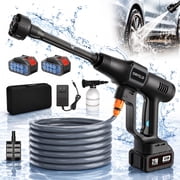 ORFELD 800PSI Portable Power Washer,Cordless Pressure Washerwith 6-in-1 Adjustable Nozzle,Power Cleaner with 17FT Hose for Cars/Patios/Home