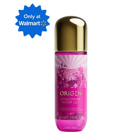 Origen Water Lily Hair and Body Mist, Fresh Floral Citrus Fragrance, 7.9 oz
