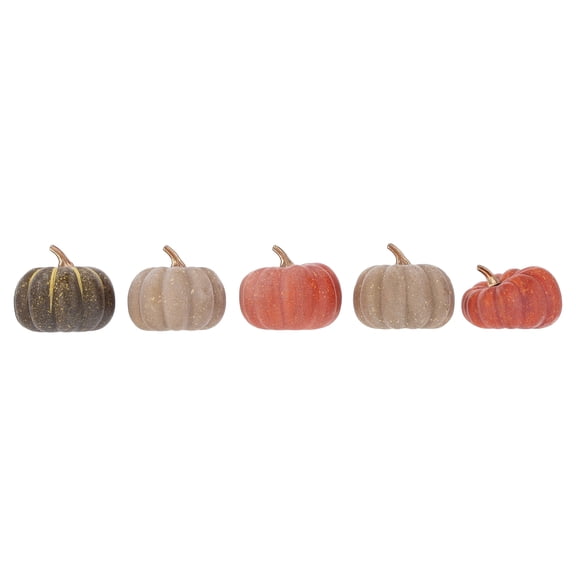 Mini Foam Pumpkin Decorations, Multicolor, 5 Count, Fall by Way To Celebrate