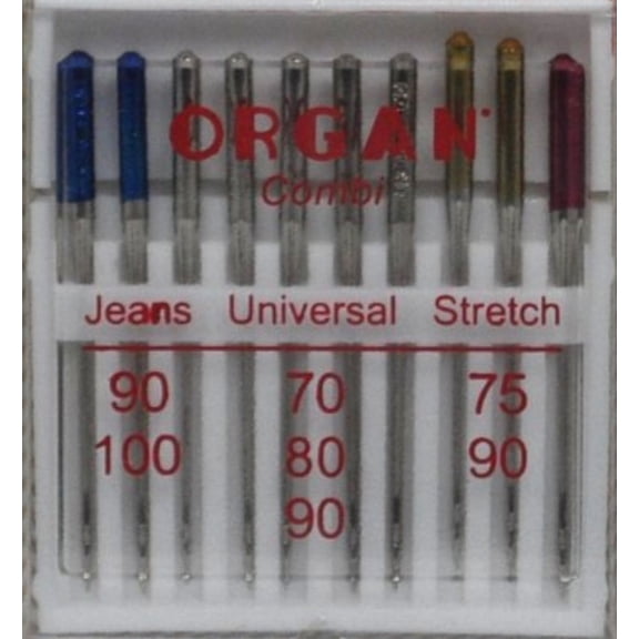 ORGAN Combi Box Assorted Universal Sewing Machine Needles