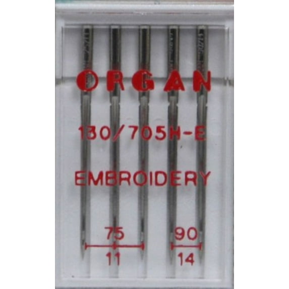 ORGAN Embroidery Needle Assortment 75/11 and 90/14