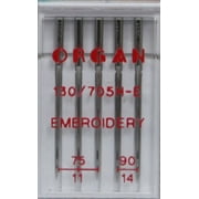 ORGAN Embroidery Needle Assortment 75/11 and 90/14