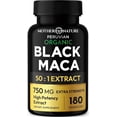 thumbnail interactive-video image 1 of Black Maca Capsules 750mg, Organic Maca Root Supplement for Energy & Stamina, 180 Count, 1 of 11