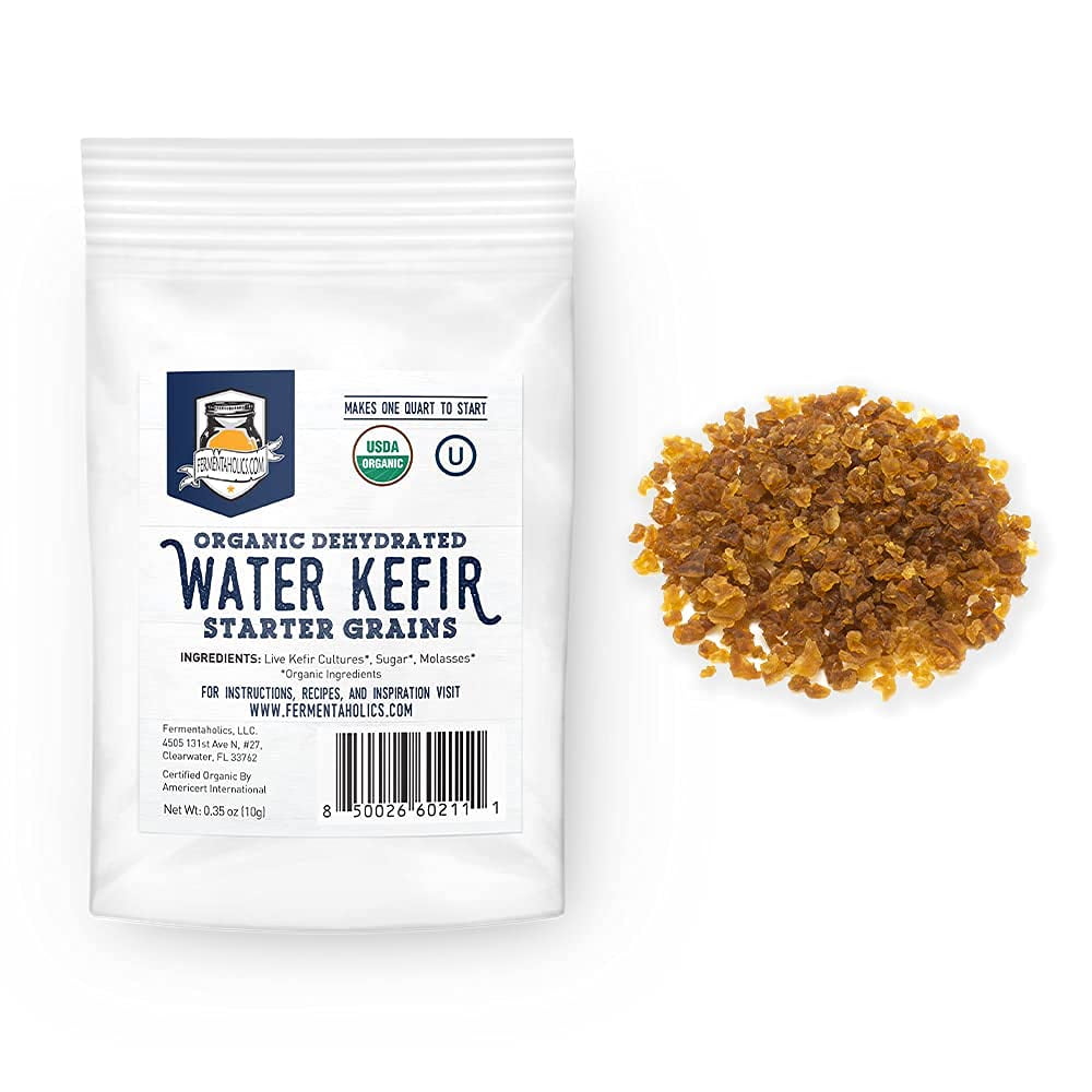 ORGANIC Dehydrated Water Kefir Grains Bulgaros De Agua Starter