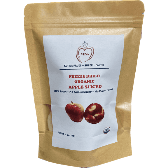 ORGANIC FREEZE DRIED APPLE 1OZ BAG, 5 PK