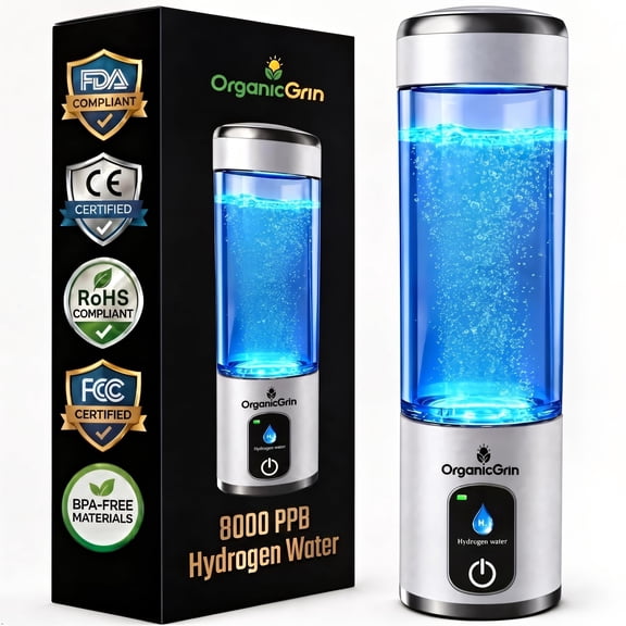 ORGANIC GRIN 8000 PPB Hydrogen Water Bottle