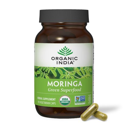 Organic India Usa Whole Herb Supplement, Moringa, 90 g