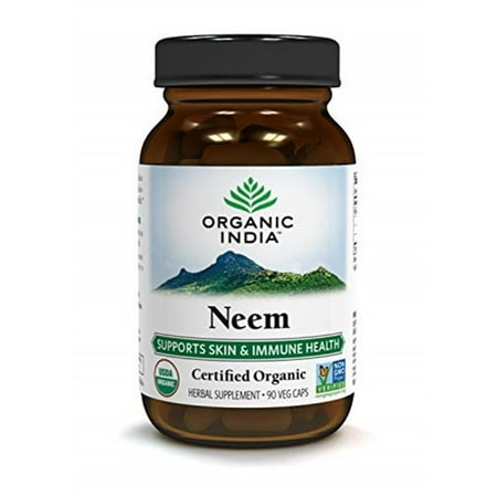 ORGANIC INDIA Neem Herbal Supplement 90 Vegetarian Capsules