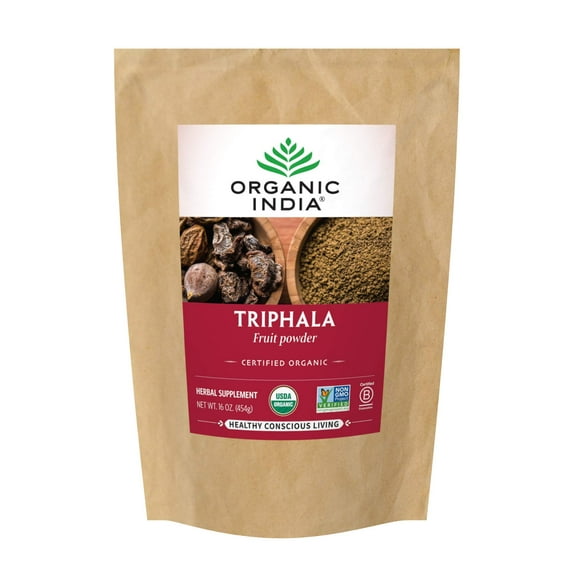 ORGANIC INDIA Triphala Herbal Supplement Powder 1lb Bag