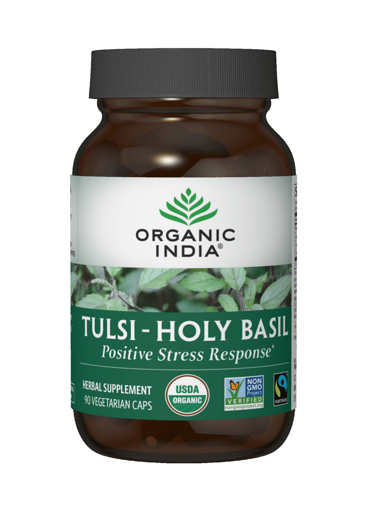 Organic India Usa Whole Herb Supplement, Tulsi--holy Basil - 1 Each - 90 Vcap