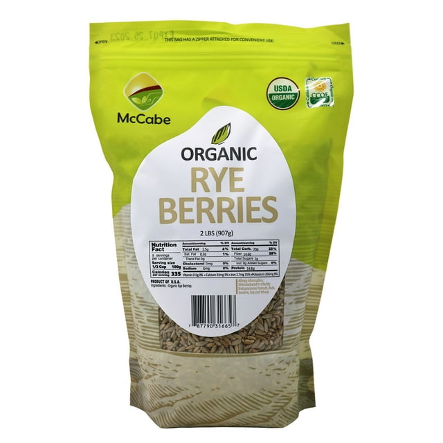 ORGANIC RYE BERRIES A NUTRIENTRICH WHOLE GRAIN EXPERIENCE KOSHER RAW