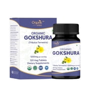 ORGANIC SPREE Gokshura Tribulus Terrestris 120 Tablets | USDA Organic Certified