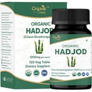 ORGANIC SPREE Hadjod Cissus Quadrangularis 120 Tablets USDA Organic Certified